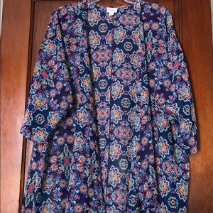 Large Lularoe Lindsey kimono